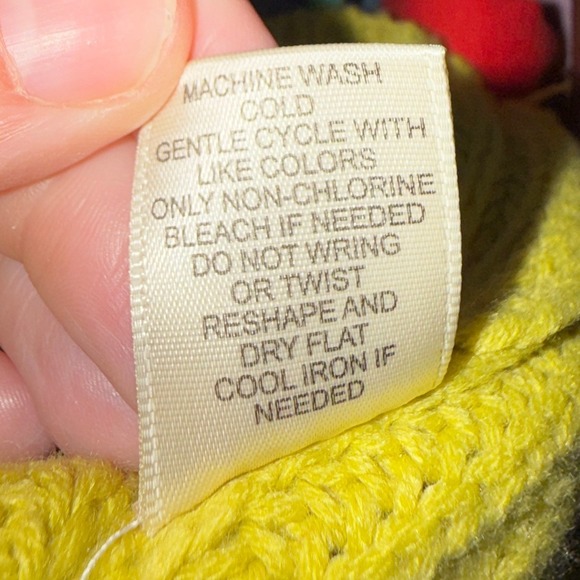 Sincerely Jules colorblock chunky cropped sweater, oversized fit, size L - Picture 14 of 16